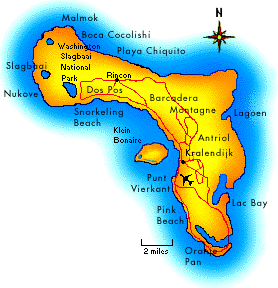 Kort over Bonaire